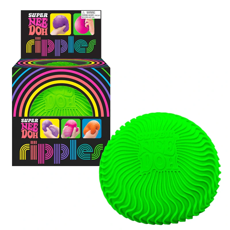 Іграшка-антистрес NEEDOH серії "Super" – ЯСКРАВІ ХВИЛЬКИ (зелений) — NeeDoh