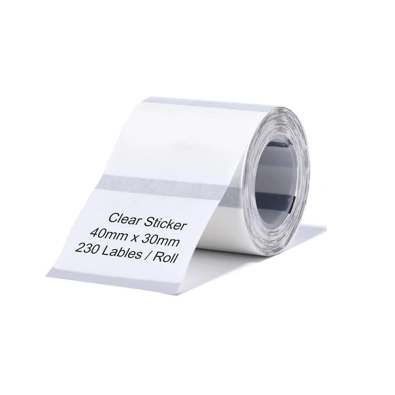 Етикетки NIIMBOT TT40*30-230 Clear For B1/B21/B3S (A2G88318801) — NIIMBOT