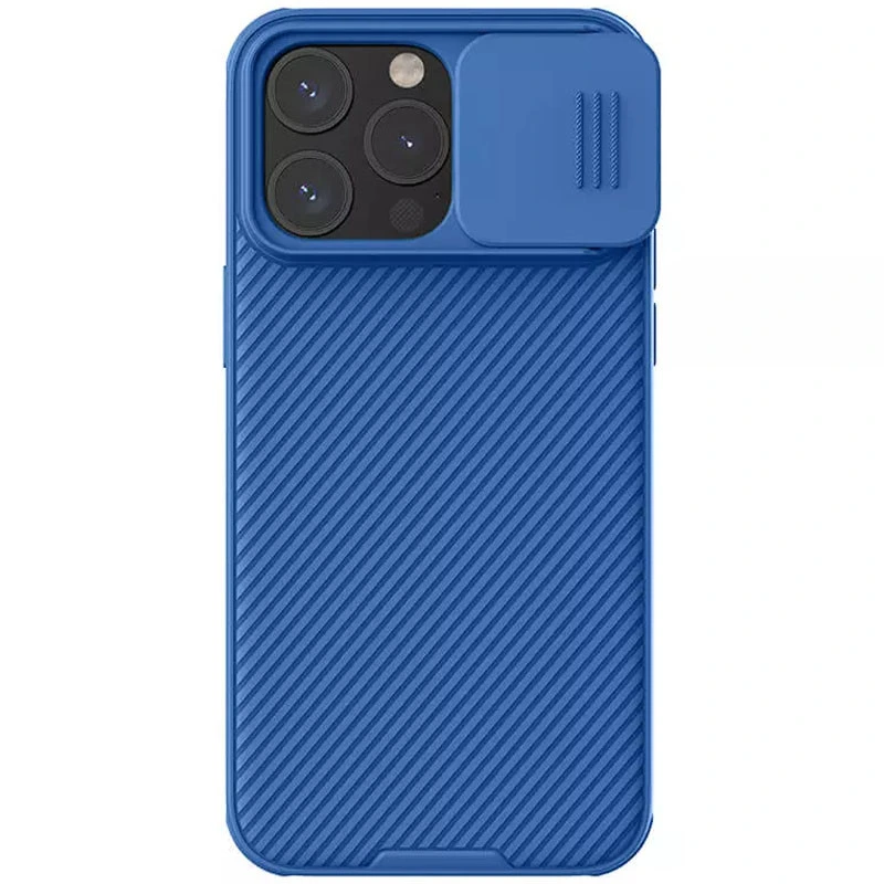 Карбонова накладка Nillkin CamShield Pro Magnetic для Apple iPhone 15 Pro (6.1") Blue — Nillkin
