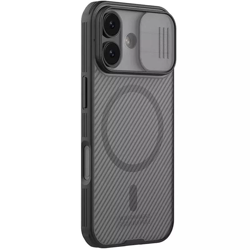 Карбонова накладка Nillkin CamShield Pro Magnetic для Apple iPhone 17 (6.3") Transparent black