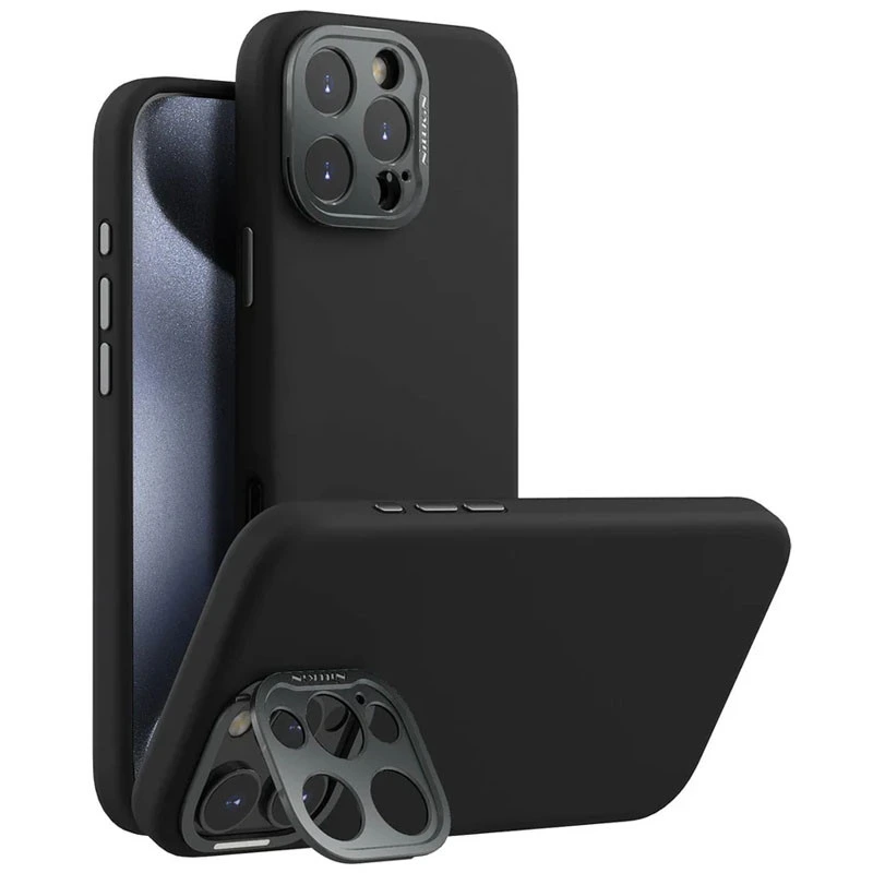 Чохол Silicone Nillkin LensWing Prop Magnetic для Apple iPhone 16 Pro Max (6.9") Чорний / Black