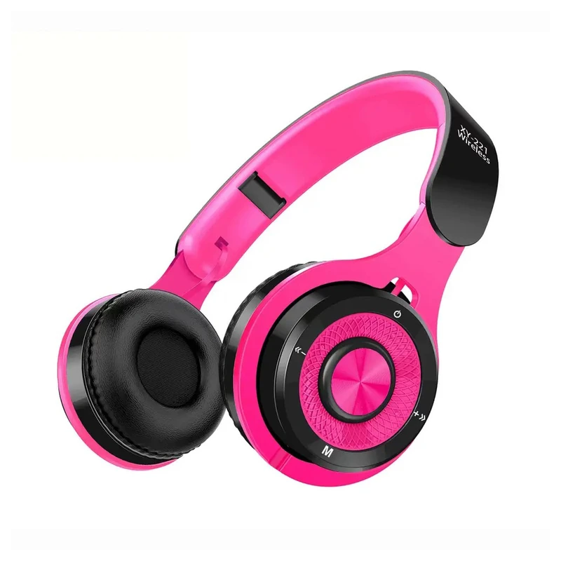 Bluetooth навушники XY-221- рожевий