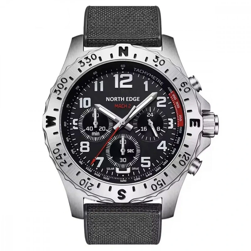 Механічний Годинник NORTH EDGE MACH-2 black — North Edge