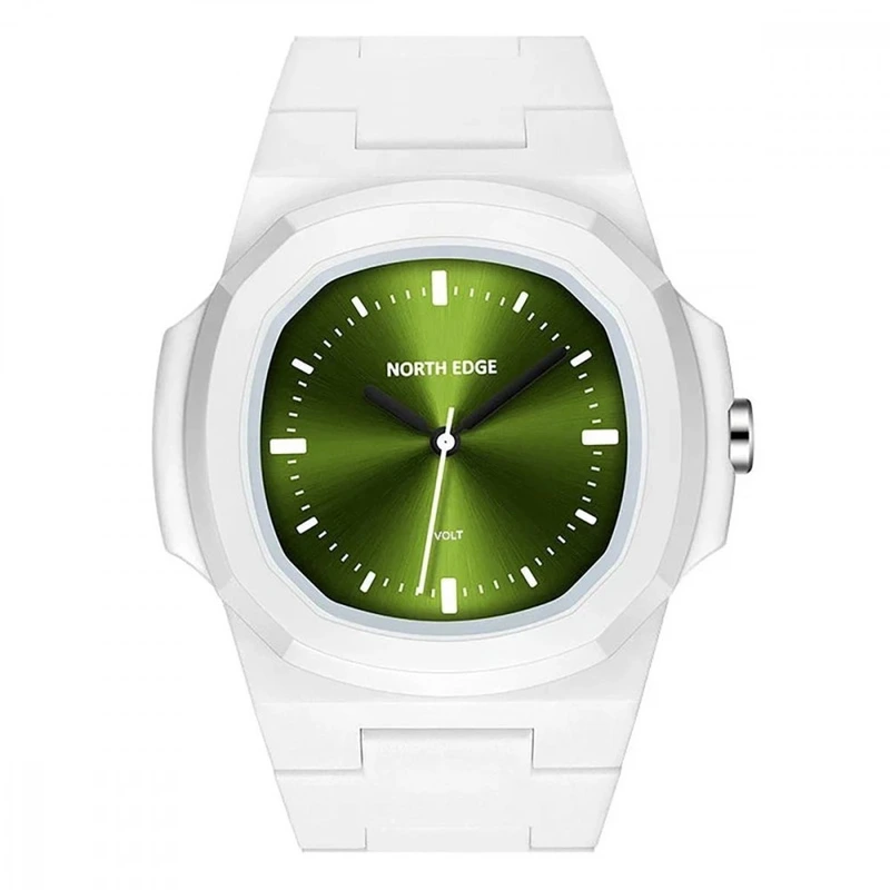 Механічний Годинник NORTH EDGE VOLT white/green — North Edge