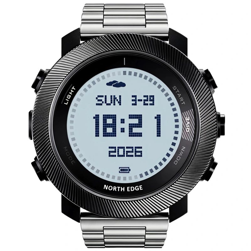 North Edge Apache Model D Stainless 10BAR, 2 ремінці — North Edge