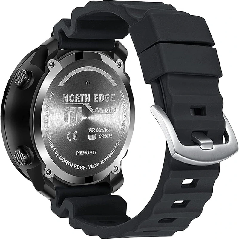 Ремінець каучуковий North Edge Black розмір 24
