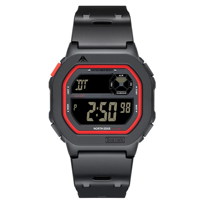 Чоловічий спортивний водостійкий тактичний годинник North Edge X1 5BAR