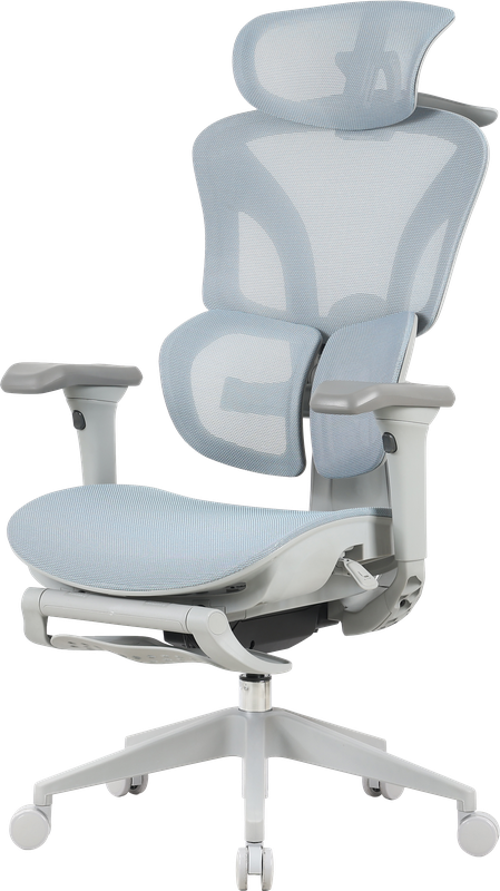 Крісло офісне OfficePro Elite OC950GLB Gray/Light Blue