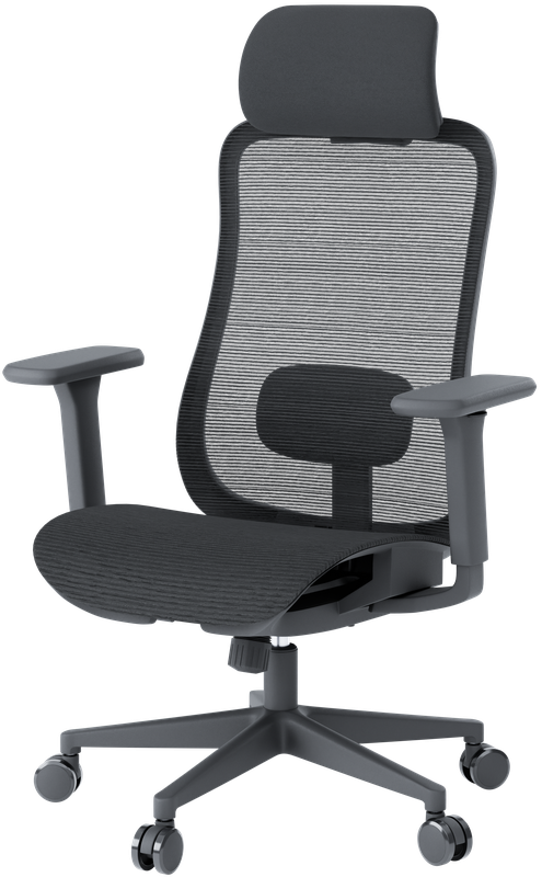 Крісло офісне OfficePro Wave OC670-B-B-B