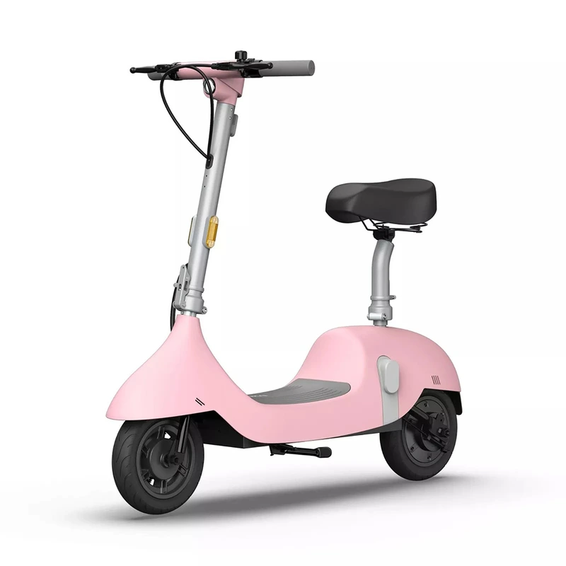 Електросамокат з сидінням OKAI Ceetle PRO EA10C Pink 10', 350(900)W, 25Km/h, 10.4Ah, 55Km, 20%, NFC, App.29kg — OKAI