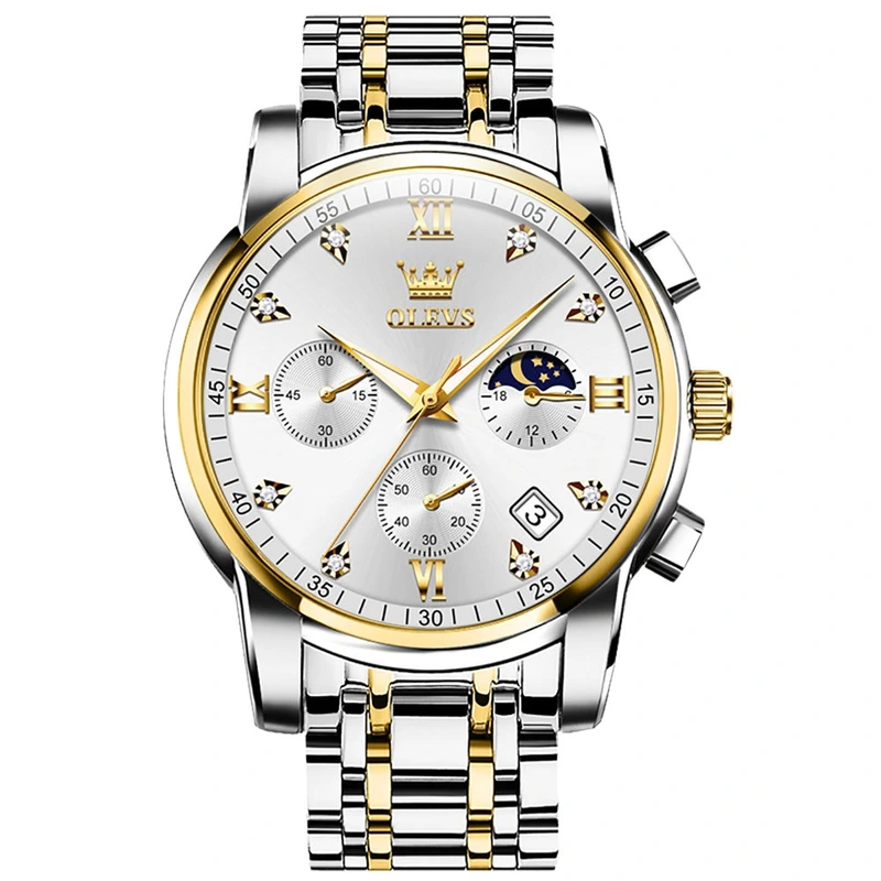 Годинник наручний Olevs 2858 White Accents