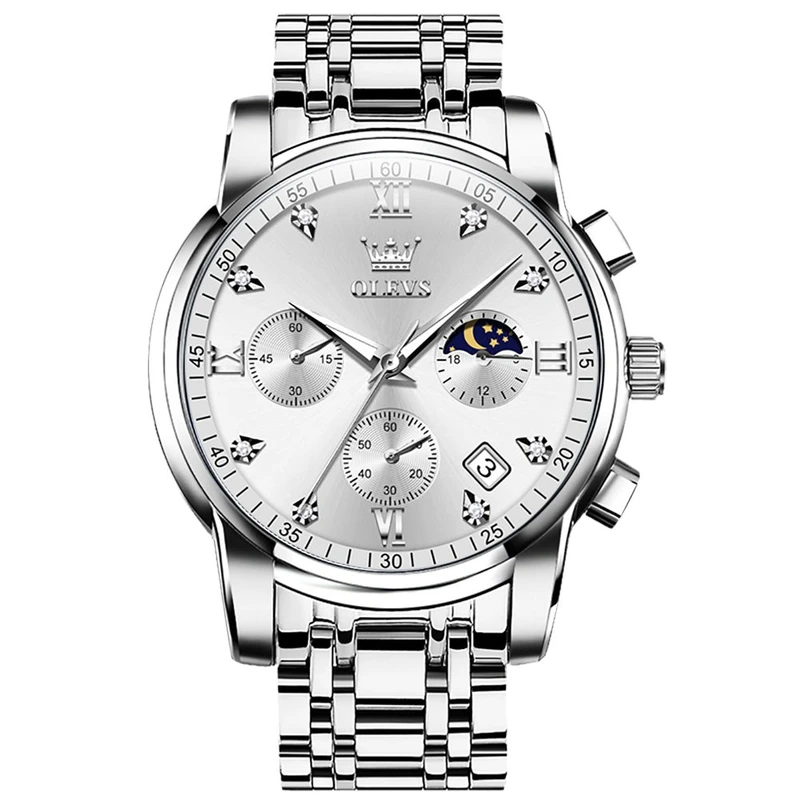 Годинник наручний Olevs 2858 White Natural