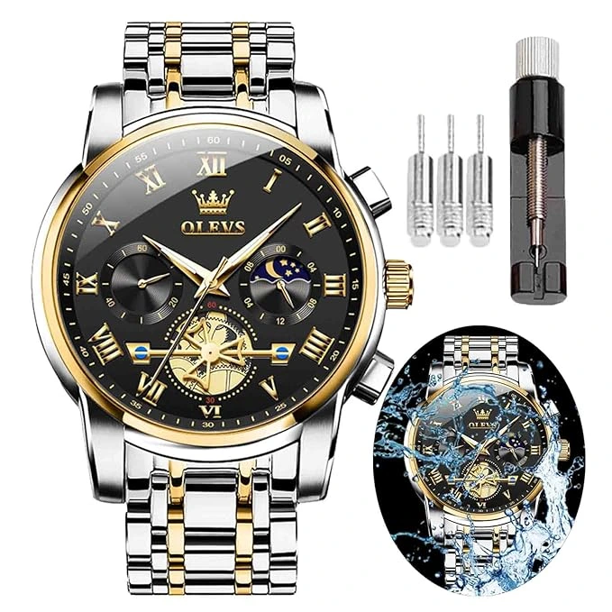 Годинник наручний Olevs 2859 Black Accents