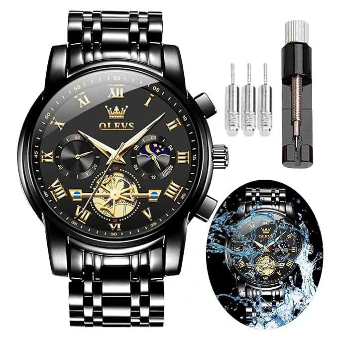 Годинник наручний Olevs 2859 Black