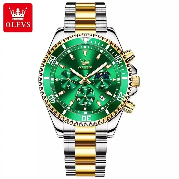 Годинник наручний Olevs 2870 Green Accents