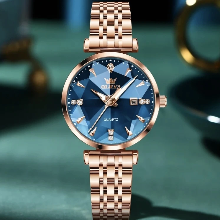 Годинник наручний Olevs 5536 Rose Blue