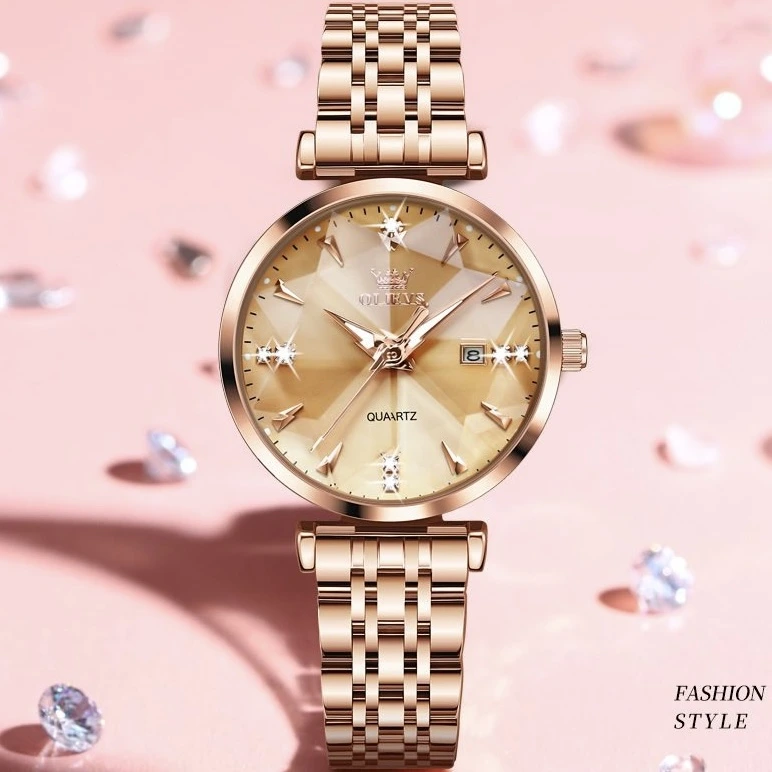 Годинник наручний Olevs 5536 Rose Gold