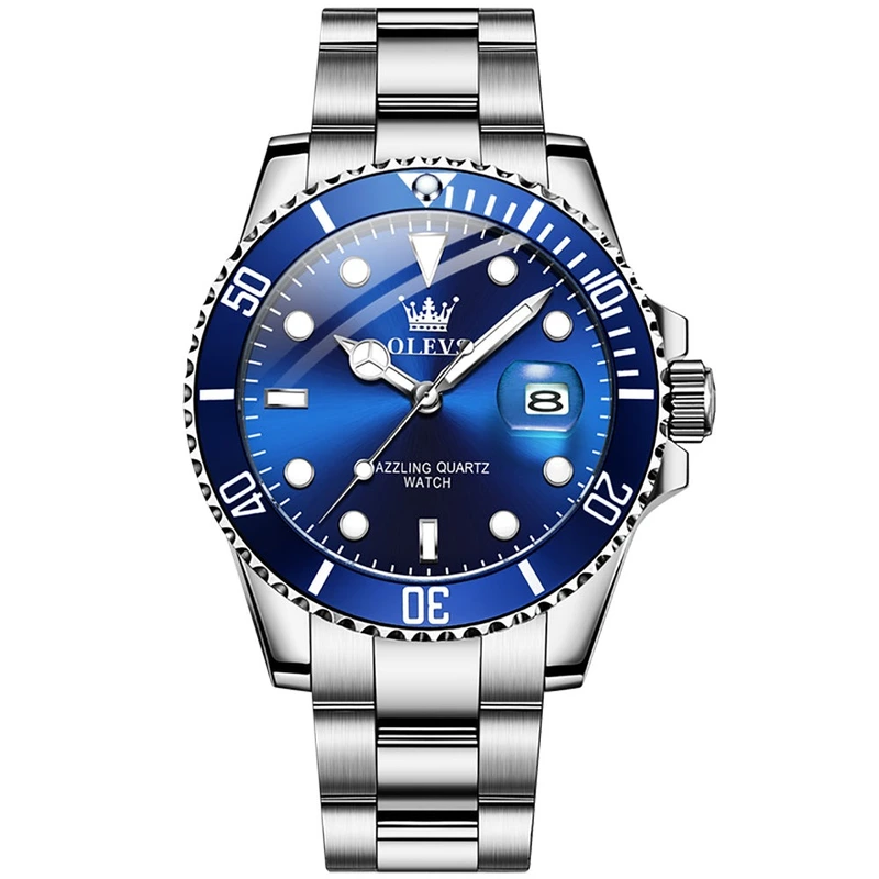 Годинник наручний Olevs 5885 Blue Gray