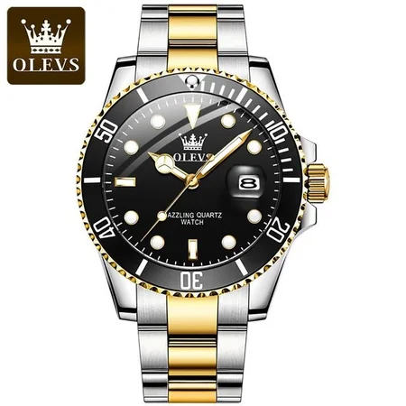 Годинник наручний Olevs 9809 Black Accents