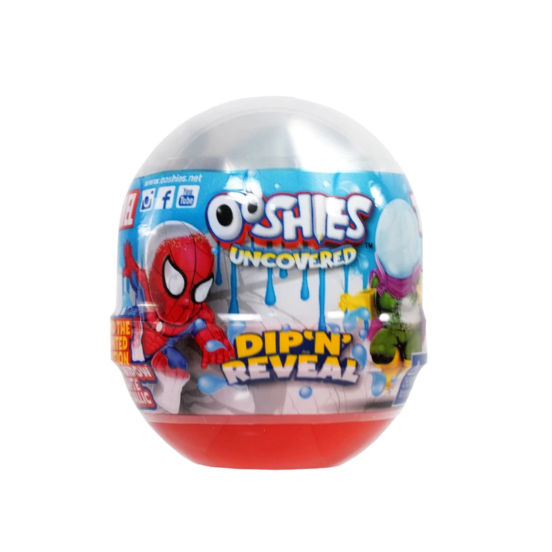 Фігурка-сюрприз у капсулі, що змінює колір OOSHIES – МАРВЕЛ (10 видів, в асорт.) — OOSHIES
