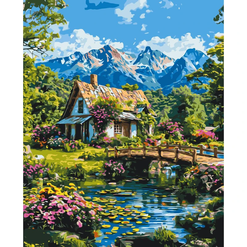 Картина за номерами "Альпійська гармонія" LW3492, 40х50 см
