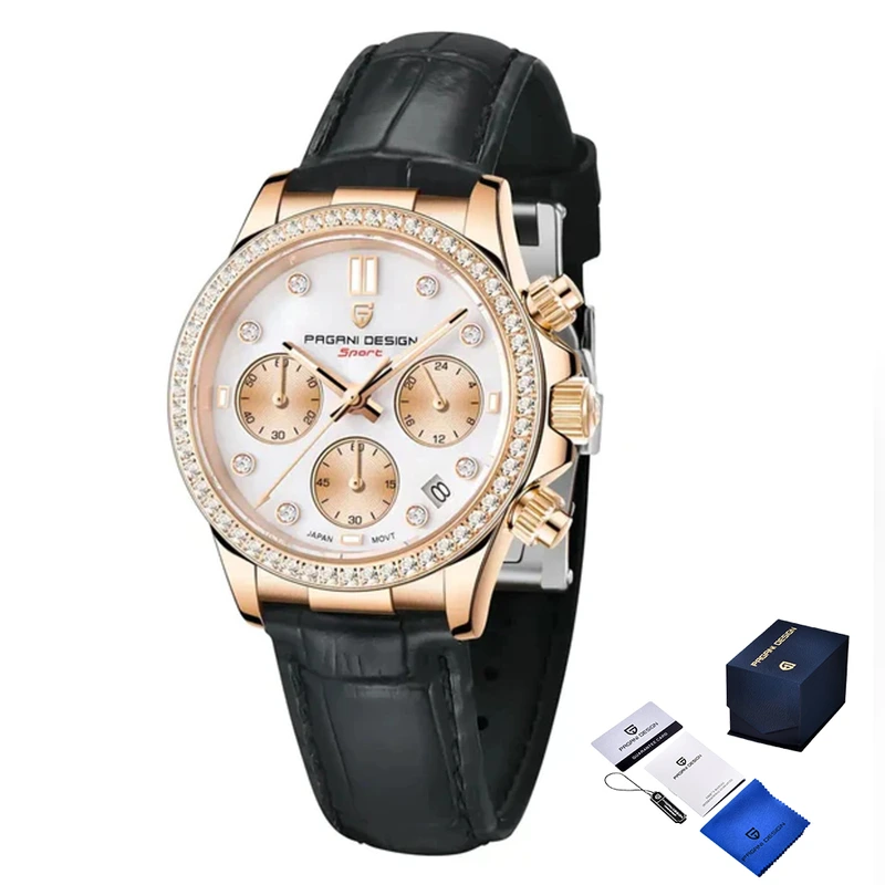 Жіночий годинник Pagani Design PD-1730 Gold-Black