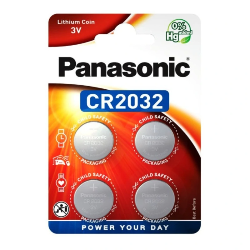 Батарейка Panasonic CR2032 (4шт) — Panasonic