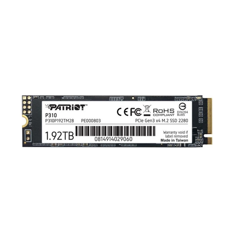 Накопичувач SSD M.2 Patriot P310 1920GB NVMe 2280 PCIe 3.0x4 3D NAND TLC — Patriot Memory