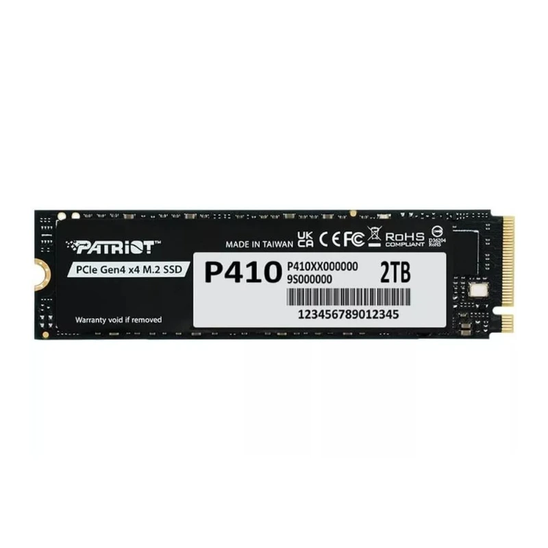 Накопичувач SSD M.2 Patriot P410 2TB NVMe 2280 PCIe Gen4 x4 5000/4500 TLC — Patriot Memory