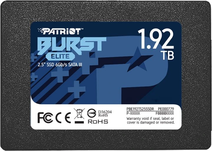 Накопичувач SSD Patriot Burst Elite 1920GB 2.5" 7mm SATAIII TLC 3D — Patriot Memory