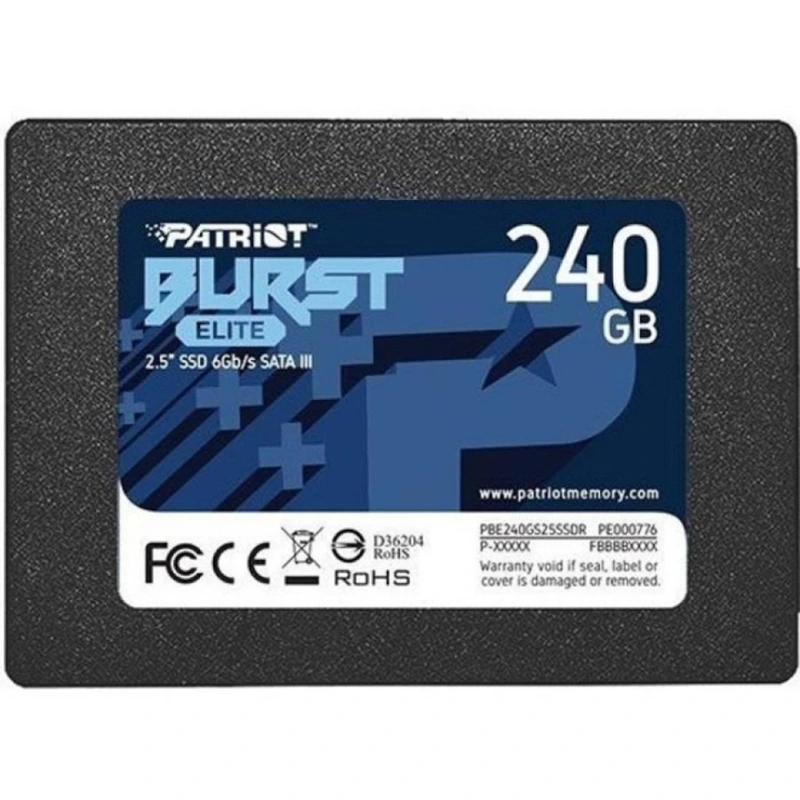 Накопичувач SSD Patriot Burst Elite 240GB 2.5" 7mm SATAIII TLC 3D — Patriot Memory