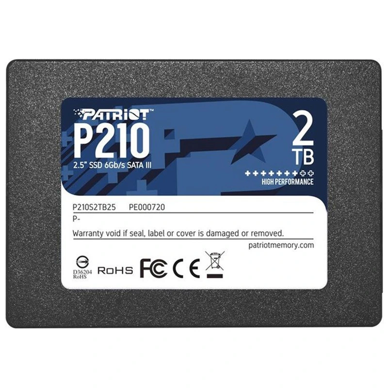 Накопичувач SSD Patriot P210 2TB 2.5" 7mm SATAIII 3D QLC — Patriot Memory