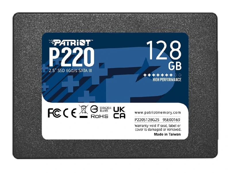 Накопичувач SSD Patriot P220 128GB 2.5" 7mm SATAIII — Patriot Memory