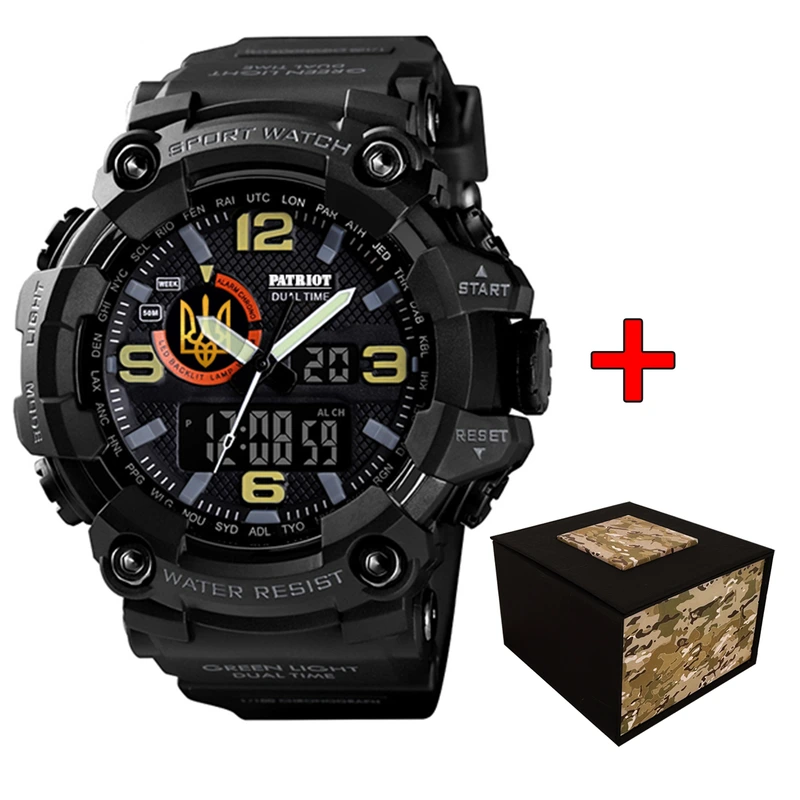 Patriot 002BKUAGD Тризуб золото Чорні + Коробка.