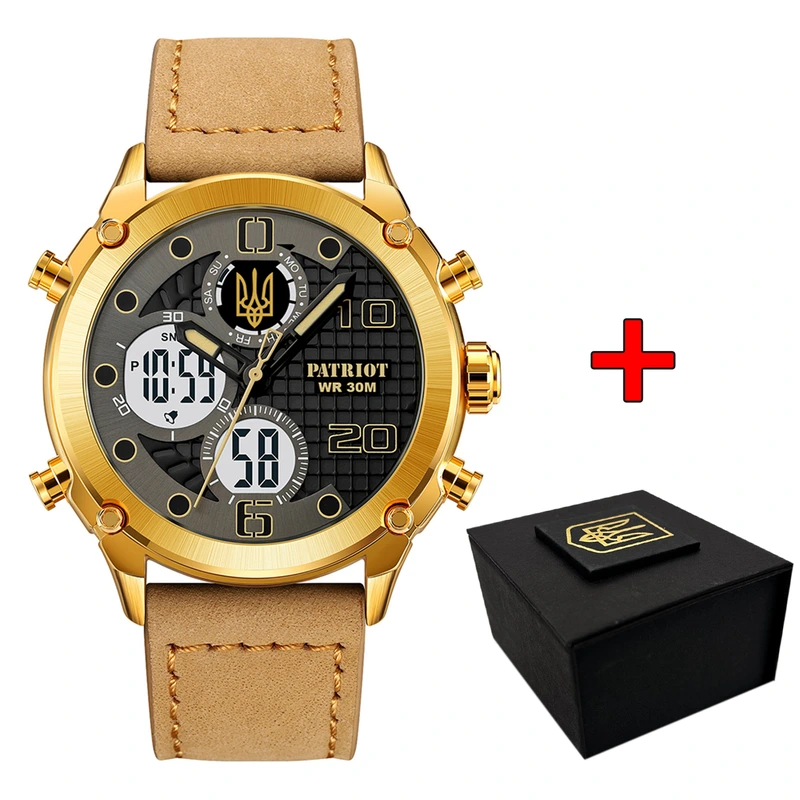 Patriot 017 Тризуб Золото Gold Light Brown