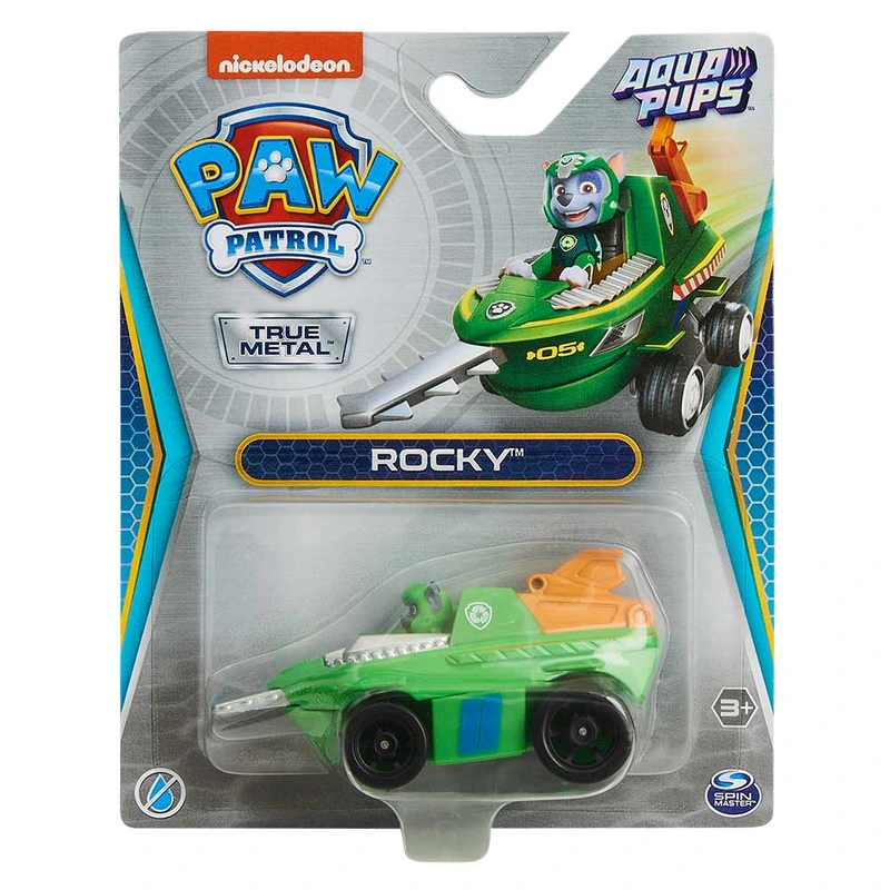 Цуценячий патруль: Роккі і металевий колекційний рятівний автомобіль Die Cast (серія Aqua Pups) — Paw Patrol