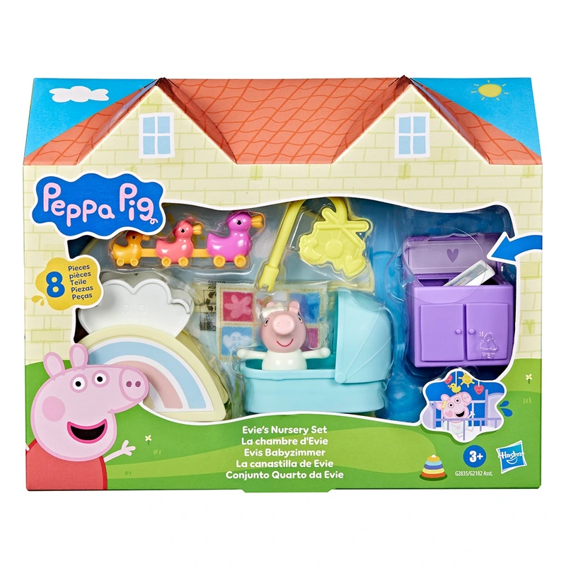 Ігровий набір PEPPA FIGURINES серії "Кімнати" – КІМНАТА КРИХІТКИ ЕВІ