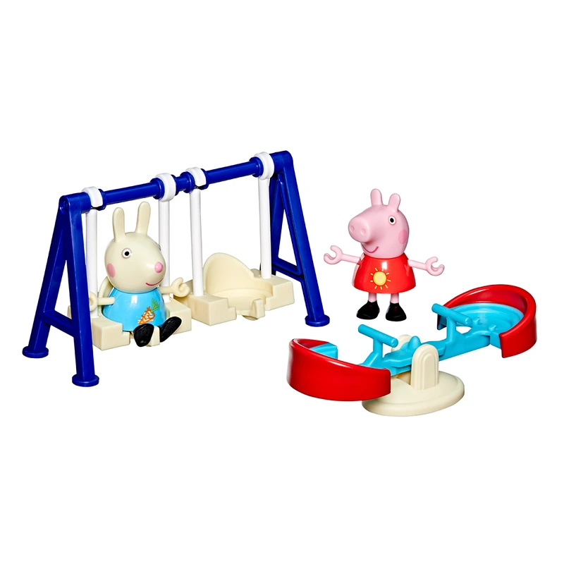 Ігровий набір PEPPA FIGURINES серії "Моменти з Пеппою" – ПРИГОДИ НА ГОЙДАЛКАХ