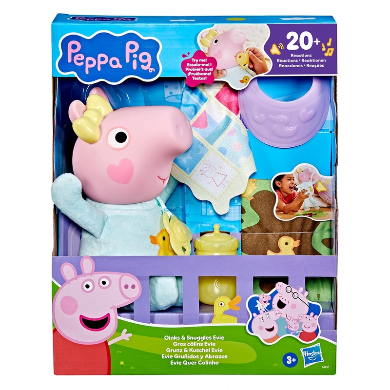 Інтерактивна іграшка PEPPA  – КРИХІТКА ЕВІ: ХРЮШКИ-ОБІЙМАШКИ