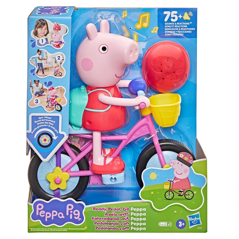 Інтерактивний ігровий набір PEPPA FIGURINES – ПЕППА НА ВЕЛОСИПЕДІ