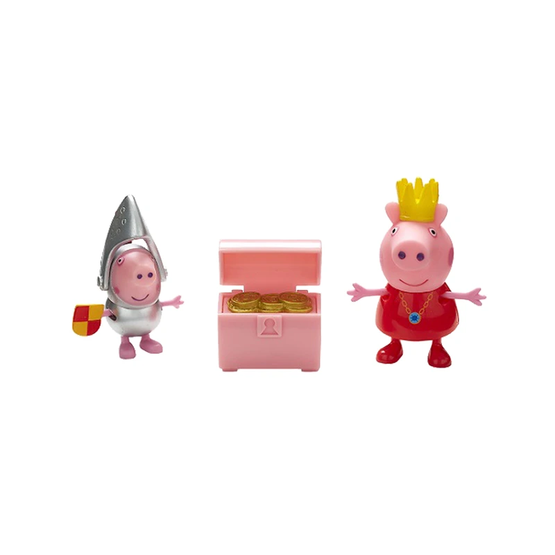 Набір фігурок Peppa серії "Принцеса" - ПРИНЦЕСА ПЕППА ТА СЕР ДЖОРДЖ СІЛЬВЕР (з аксесуаром) — Peppa Pig