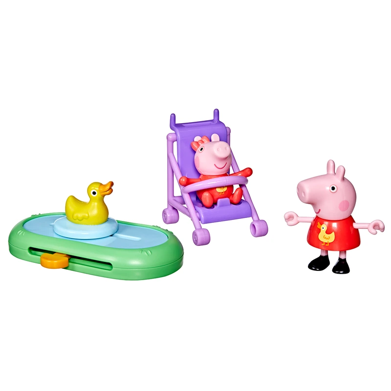 Ігровий набір PEPPA FIGURINES серії "Моменти з Пеппою" – СЕСТРИЧКИ НА ПРОГУЛЯНЦІ