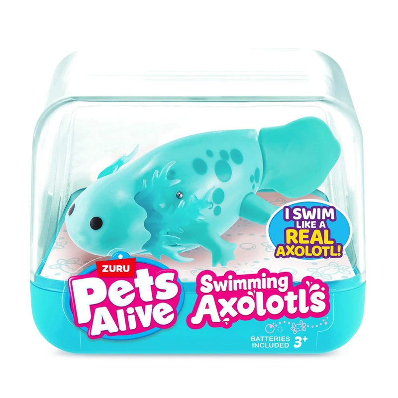 Інтерактивна іграшка PETS ALIVE S1 – АКСОЛОТЛЬ (бірюзовий) — Pets & Robo Alive