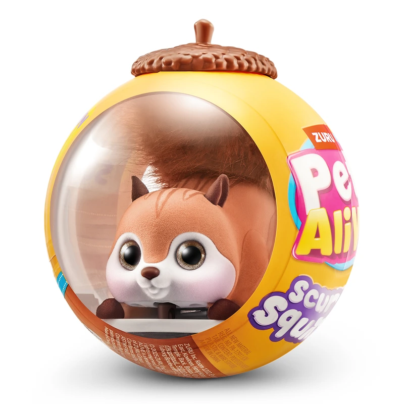 Інтерактивна іграшка PETS ALIVE S1 – БІЛОЧКА (коричневий) — Pets & Robo Alive