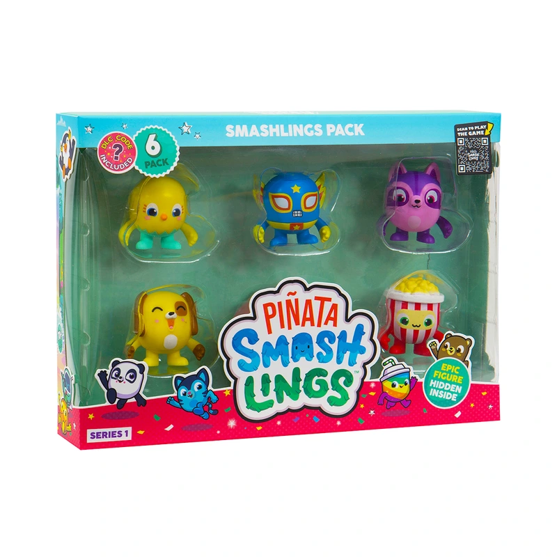 Набір фігурок PINATA SMASHLINGS – КУМЕДНІ ГЕРОЇ (6 фігурок, в асорт.) — Pinata Smashlings