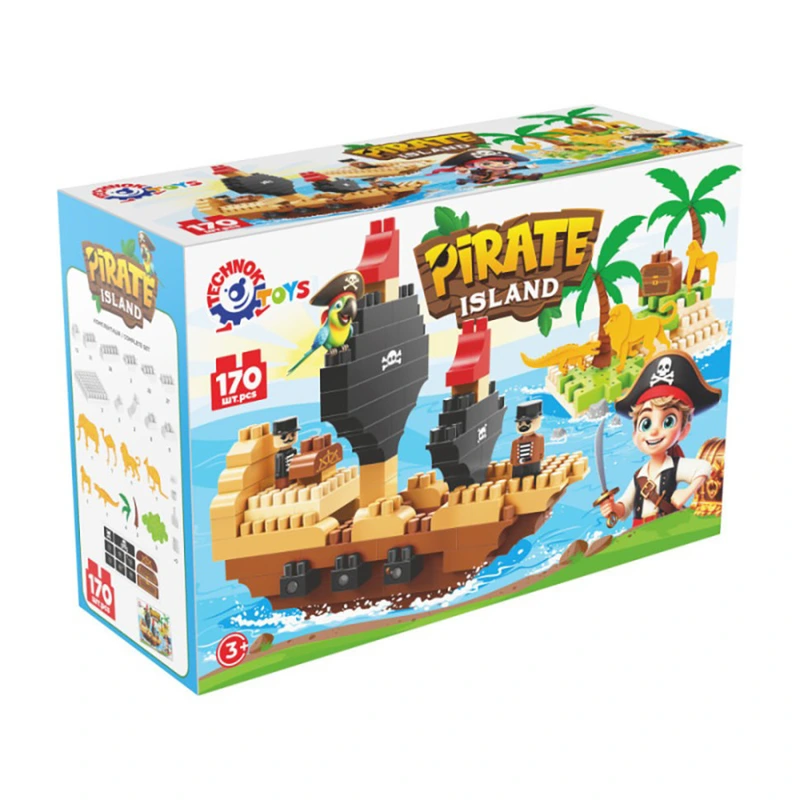 Дитячий розвиваючий конструктор "Pirate island" 2642TXK 170 деталей