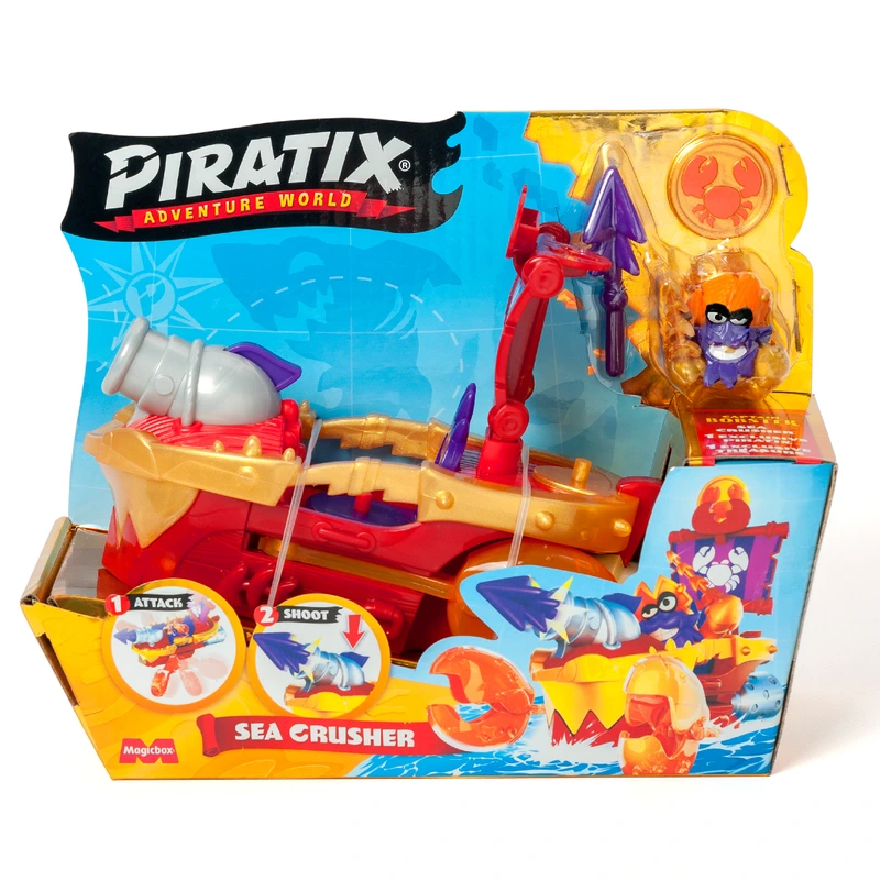 Ігровий набір PIRATIX S - ПІРАТСЬКИЙ КОРАБЕЛЬ МОРСЬКИЙ ГРОМОВИК