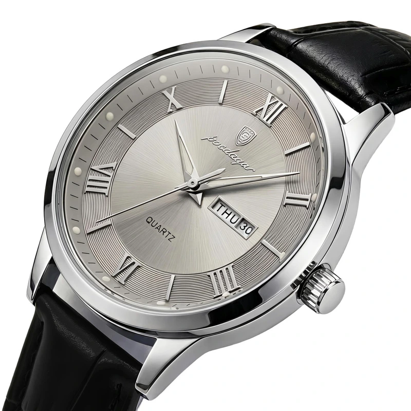 Чоловічий годинник Poedagar Berlin Premium Leather — Poedagar