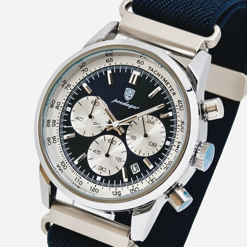 Чоловічий годинник Poedagar Innova Sky Blue, 2 ремінці