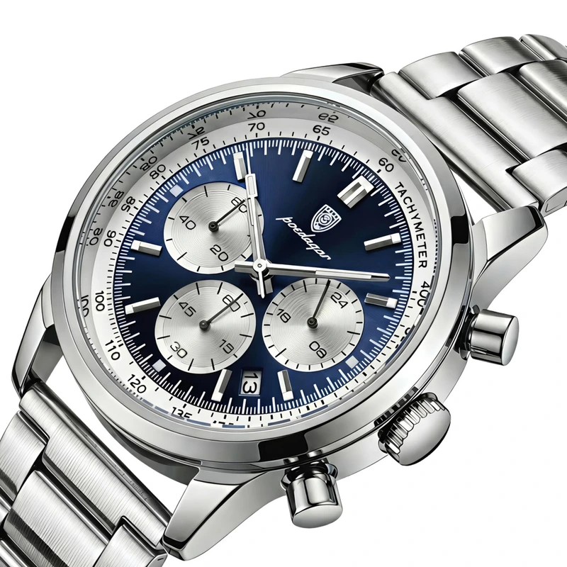 Чоловічий годинник Poedagar Innova Steel, 2 ремінці